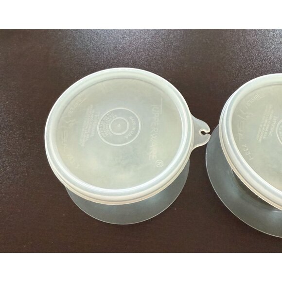 Tupperware Parfait Pudding Jello Ice Cream Dessert Cups Bowls with lids Set of 3 - Picture 2 of 3